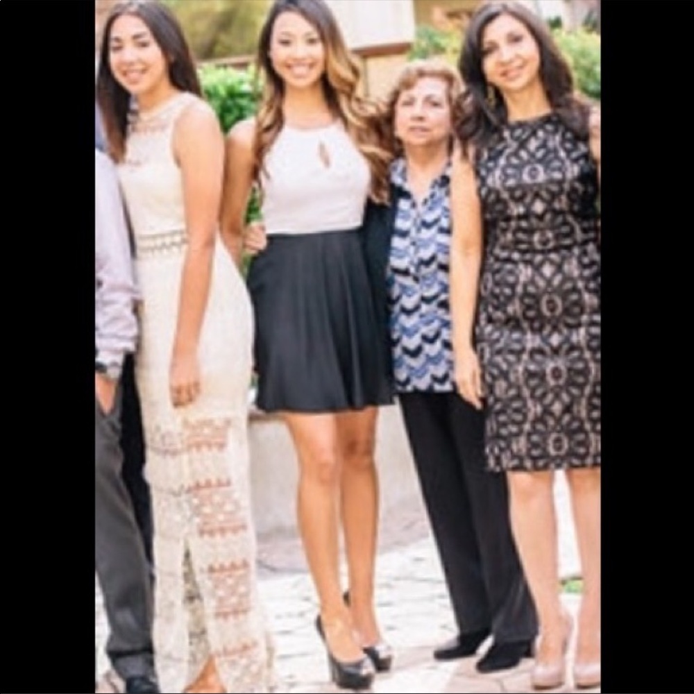 Black and white Express dress only worn one time